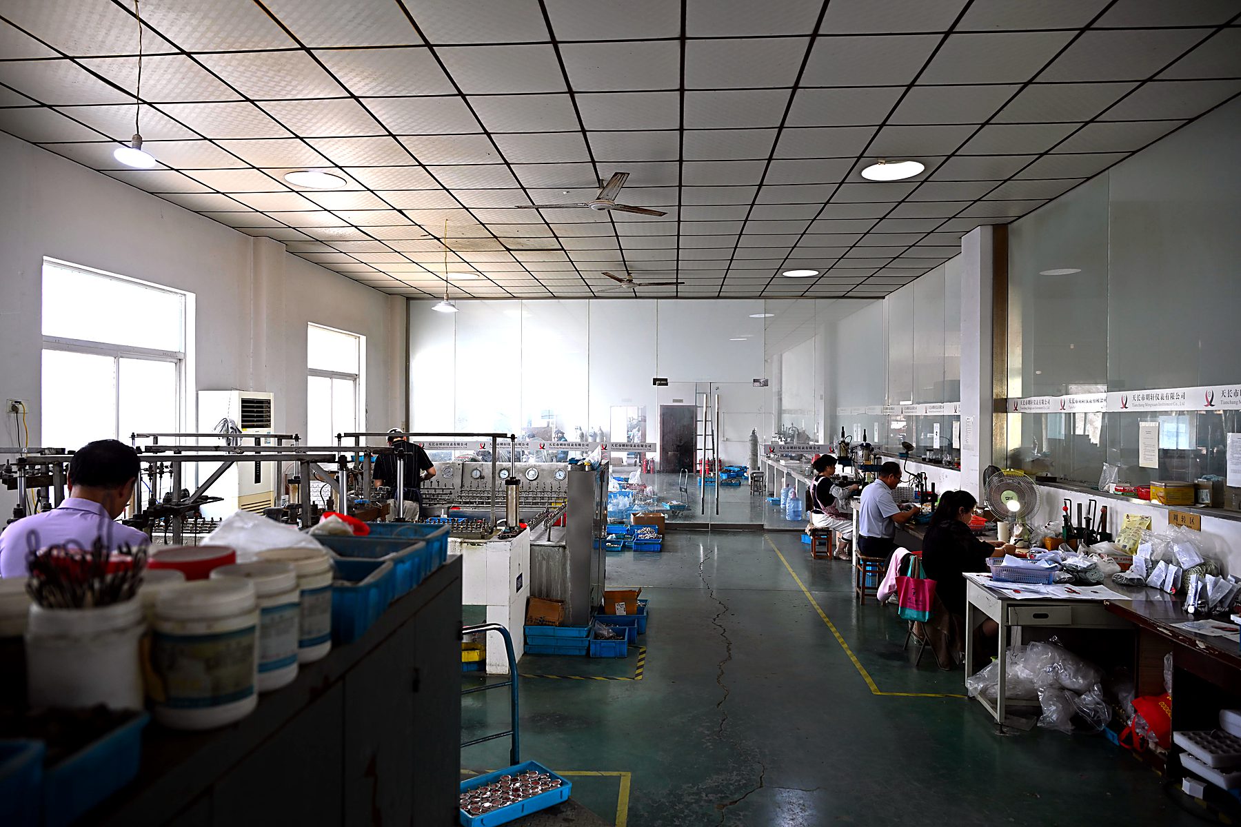 Assembly team on the production floor