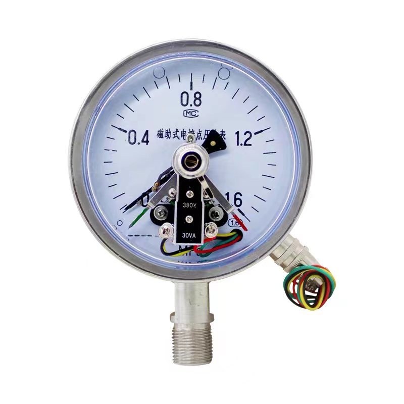 Electric contact pressure gauge