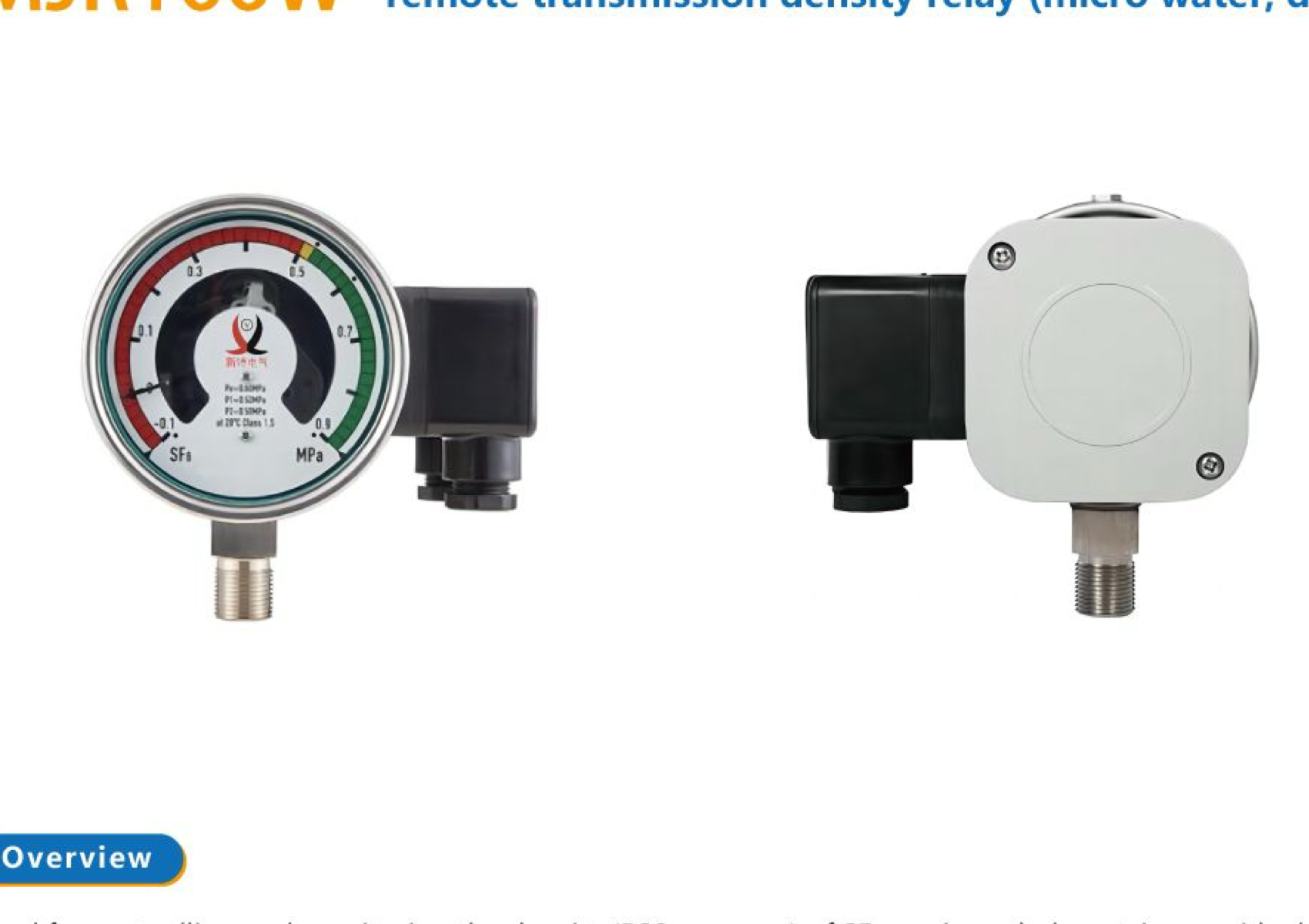 Remote transmission SF6 density relay